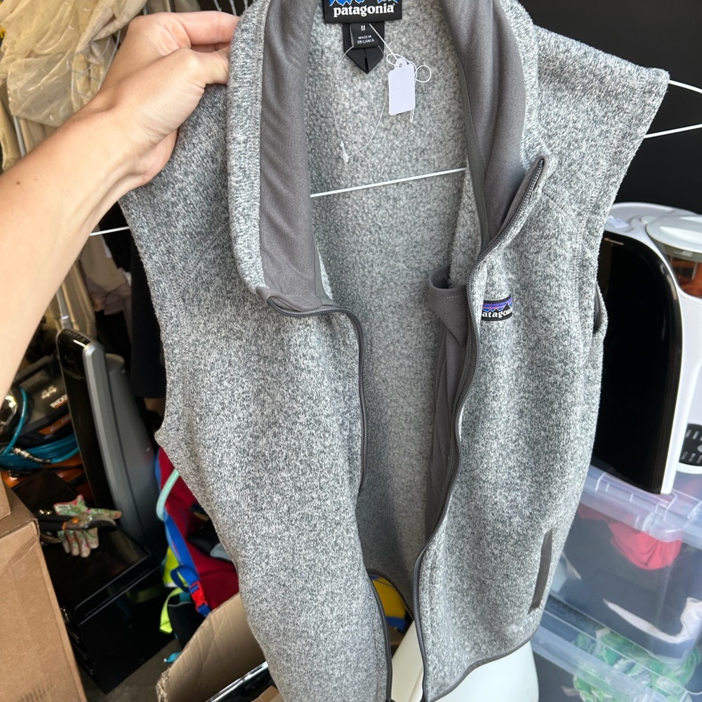 Patagonia Heather Gray Fleece Jacket
